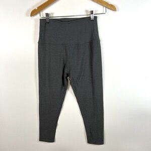 Beyond Yoga Buttery Soft‎ Leggings Heathered Gray High Rise Cropped Sz Medium